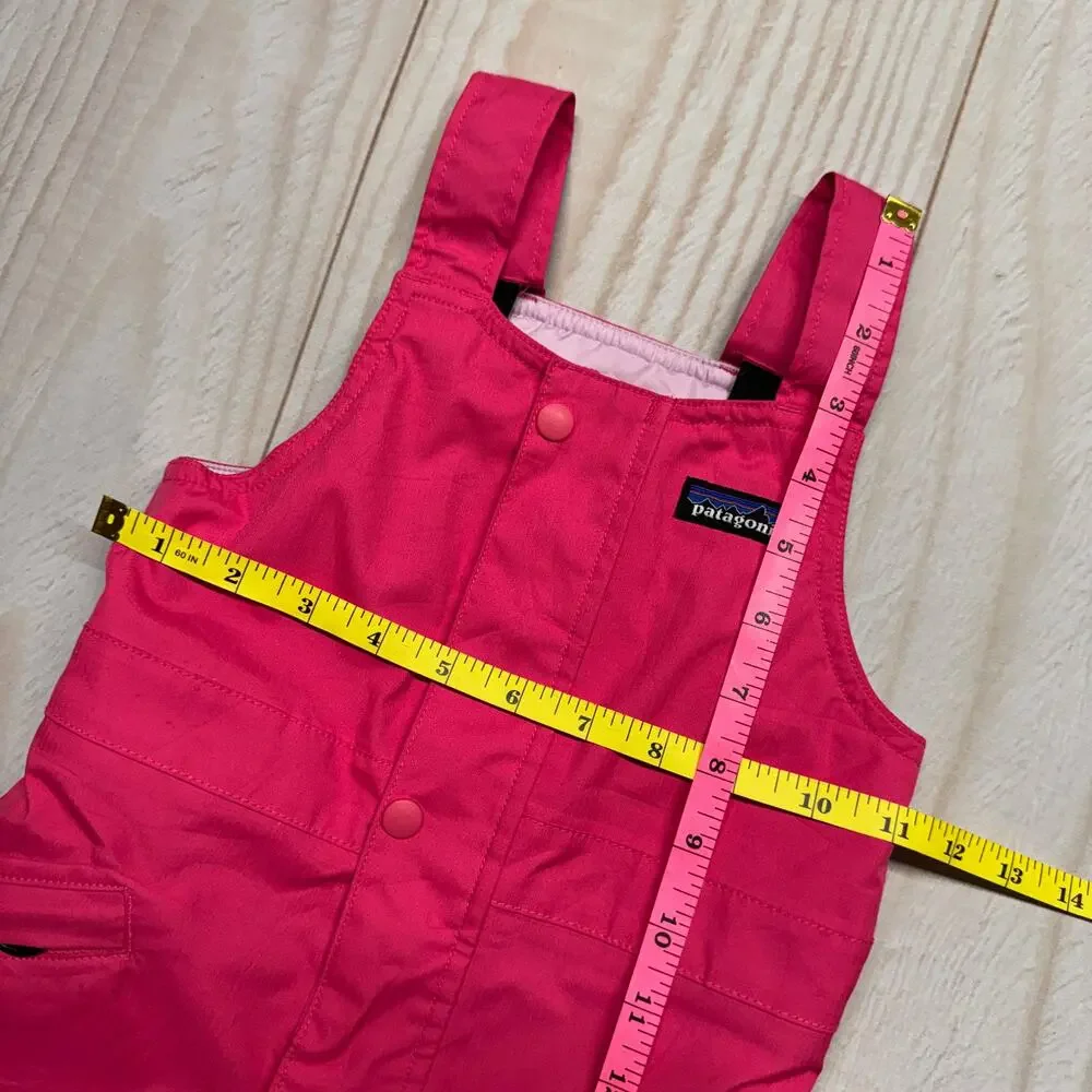 Patagonia Baby Snow Pile Overall Bibs Kids Size 2T H2NO Ski Pants Pink